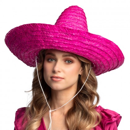 Sombrero Puebla roze (Ø 49 cm)