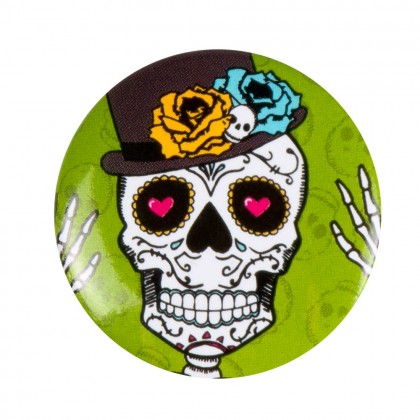 Set 4 Buttons Día de los muertos (3 cm)