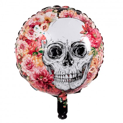 Folieballon Day of the dead dubbelzijdig (Ø 45 cm)