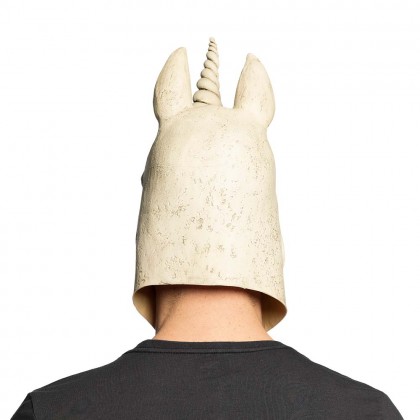 Latex hoofdmasker Eenhoorn schedel