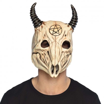 Latex hoofdmasker Ram schedel