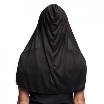 Latex gezichtsmasker Screaming nun met kap