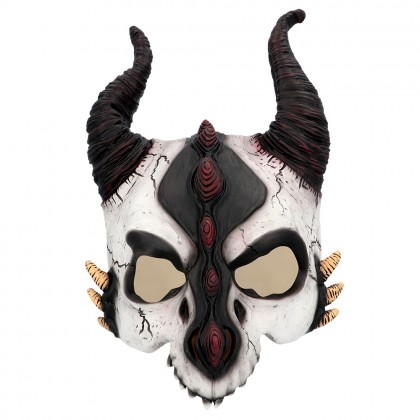 Latex halfmasker Drakenschedel