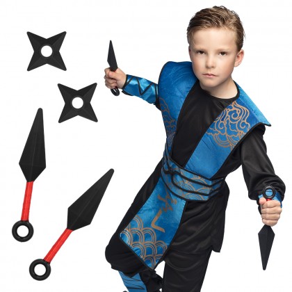 Set 4 ninjawapens (2 x ster, 2 x kunai)