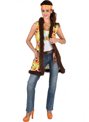 70's Vest Green Circles XS/S