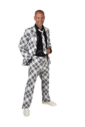 Pak Tartan zwart/wit XXL