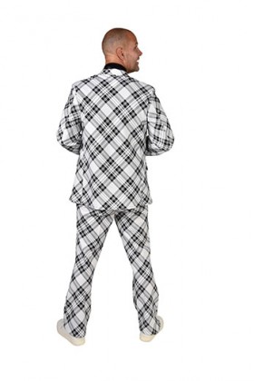 Pak Tartan zwart/wit XXL