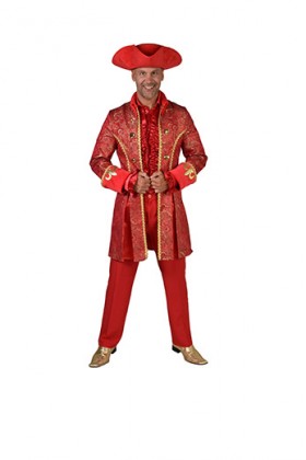 Mantel Brocaat Rood