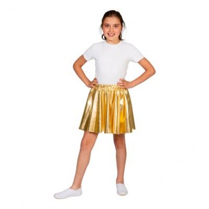 Disco rokje folie goud ONESIZE