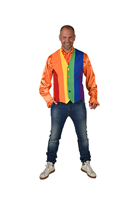 Regenboog gilet