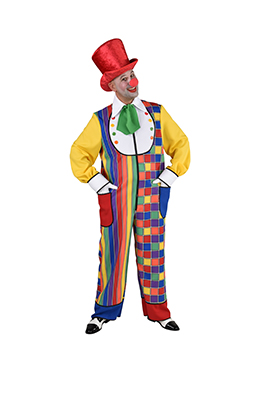 Clowns kostuum Multi color