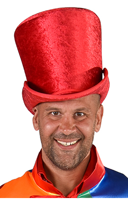 Hoge hoed rood