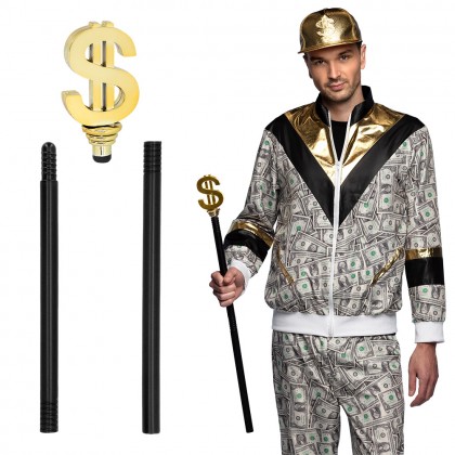 Pimpstok Dollar 3-delig (76 cm)