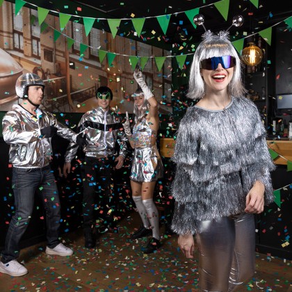 Diadeem Discoballen zilver