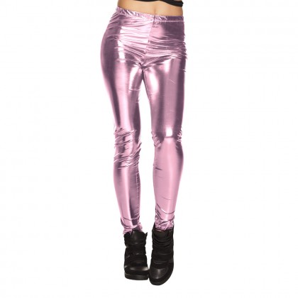 Legging Metallic lichtroze (L/XL stretch)