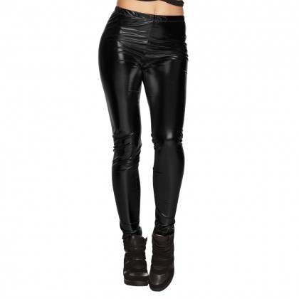 Legging Metallic zwart (M stretch)