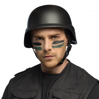 Tactische helm zwart (verstelbaar)