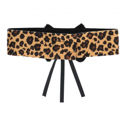 Set Cute leopard (Diadeem, choker, 2 armbanden, staart)