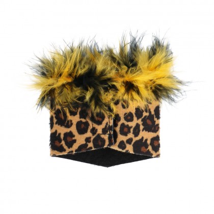 Set Cute leopard (Diadeem, choker, 2 armbanden, staart)