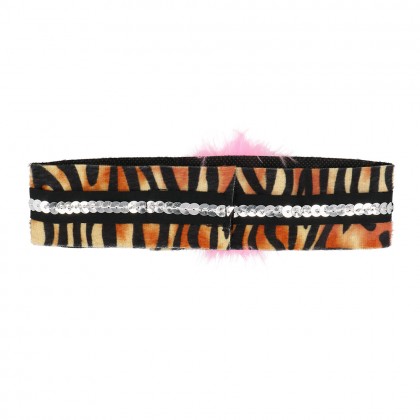 Set Sweet tiger (diadeem, choker, 2 armbanden, staart)