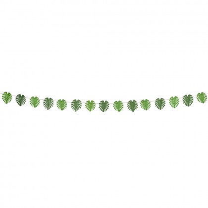 Polyester slinger Palmbladeren dubbelzijdig (4 m)