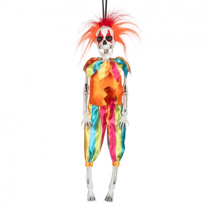 Hangdecoratie Skelet clown (40 cm)