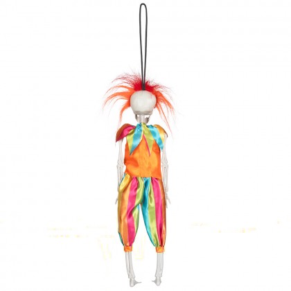 Hangdecoratie Skelet clown (40 cm)
