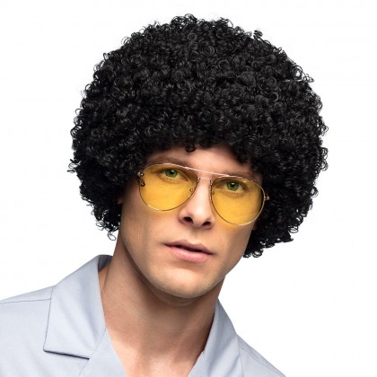 Pruik Ricardo zwart