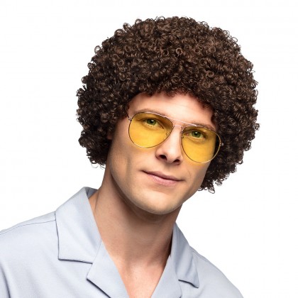 Pruik Ricardo donkerbruin