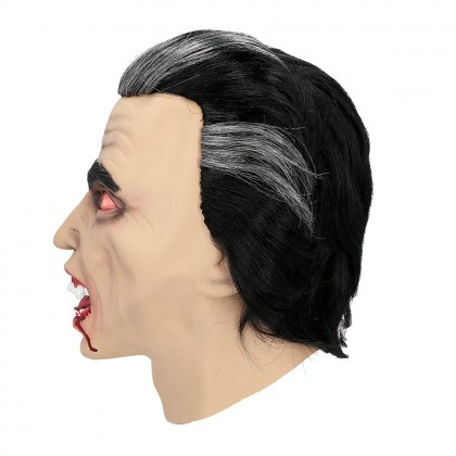 Latex hoofdmasker Graaf Vamp