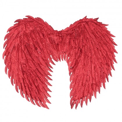 Engelenvleugels Glam rood (55 x 50 cm)