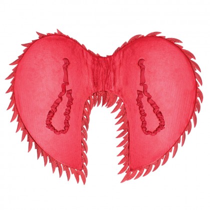 Engelenvleugels Glam rood (55 x 50 cm)