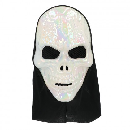 Gezichtsmasker Skull pearl met kap