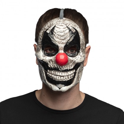 Gezichtsmasker Horrible clown met beweegbare kaak