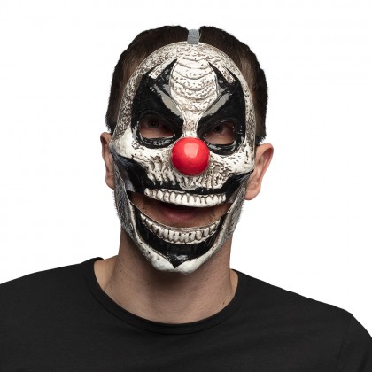 Gezichtsmasker Horrible clown met beweegbare kaak