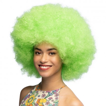 Pruik Sugar neongroen UV