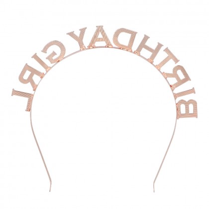 Metalen diadeem 'Birthday girl'