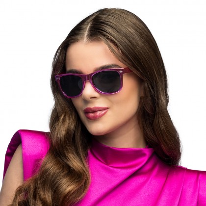 Partybril Metallic roze