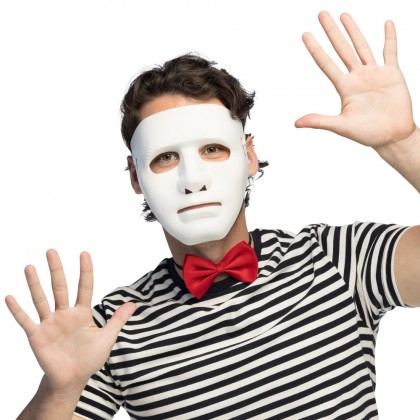 Gezichtsmasker mime Theater wit