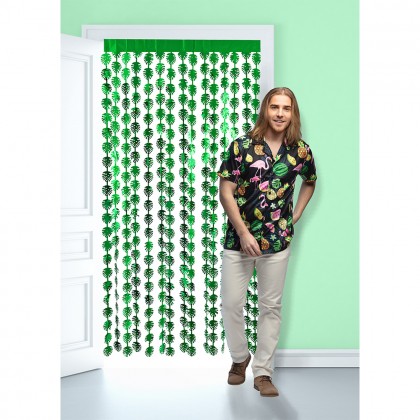 Foliegordijn Palmbladeren metallic (200 x 100 cm)