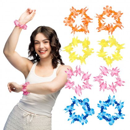 Set 2 armbandjes Hawaï 4 kleuren ass.