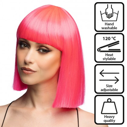 Pruik Djamilla playful pink high quality