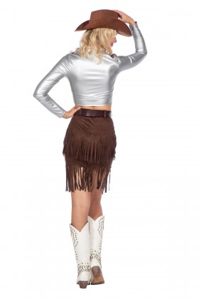 Cowgirl zilver/bruin (V)