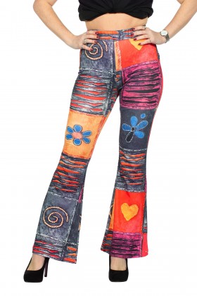Hippiebroek patchwork (V)