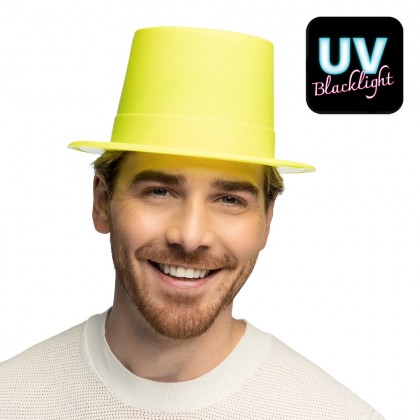 Hoed Topper neongeel UV