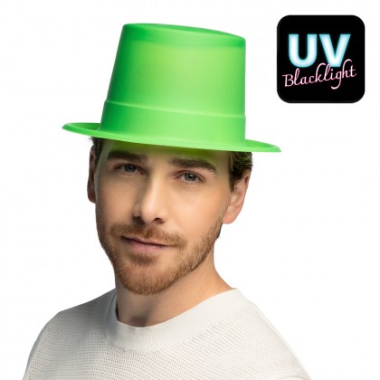 Hoed Topper neongroen UV