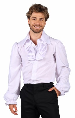 Blouse heer met jabot luxe