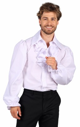 Blouse heer met jabot luxe