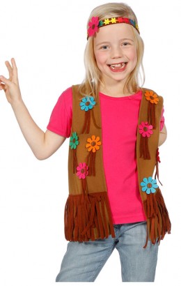 Hippie vest meisje met haarband