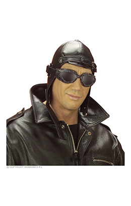 hoed aviator, lederlook